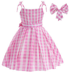 Real-life Cartoon Movie Costume Princess Uniform Girl Plaid Fancy Dress PQ21043