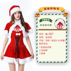 Wholesale Sexy Christmas Costume For Women Plush Xmas Dress PQ3243B