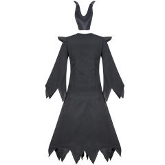 Faux Leather Maleficent Costume Vampires Fancy Dress Stage Cosplay Uniform PQ9068