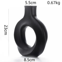 Rotate Circle Ceramic Vase Handmade Christmas Decoration Home Ornaments PQ0082