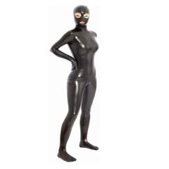 Latex Ammonia Jumpsuit For Woman Wetlook Rubber Catsuit Fetish Wear PQ-B21