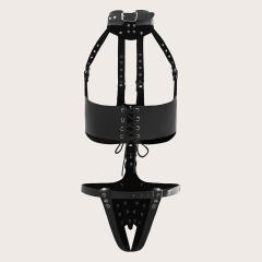 Faux Leather Steampunk Lingerie Women PU Sexy Fetish Wear PQSH096