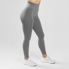 Seamless Bubble Butt Yoga Pants High Waist Solid Color Sport Leggings PQ4701