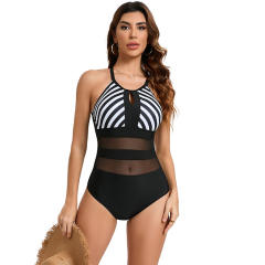Women's One Piece Swimsuit Vintage Swimwear for Women Retro Bathing Suit PQ01