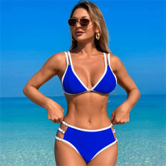 Women's Bikini Set High Waist Bathing Suit Two Pieces Swimwear Female PQ24340