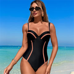 2025 Fashion Slim One Piece Swimwear for Womens Retro Bathers PQ2508