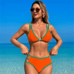 Women's Bikini Set High Waist Bathing Suit Two Pieces Swimwear Female PQ24340