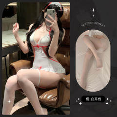 Halloween Nurse Costume For Women Carnival Lingerie Cosplay Fancy Dress PQ8772