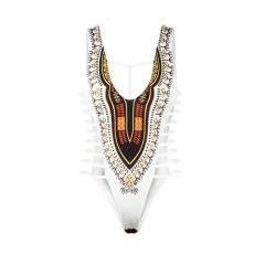 African Print One-Piece Swimsuit, Tribal Pattern Swimwear PQ18026
