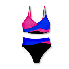 Women's Two-Piece Bikini Swimsuit, Halter Neck Bathing Suit PQ0514