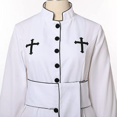 Halloween Priest Robe, Carnival Costume Roman Clergy Clothing PQ23330