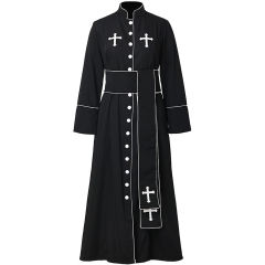 Halloween Priest Robe, Carnival Costume Roman Clergy Clothing PQ23330