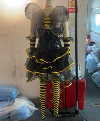 Halloween Bee Fancy Dress Carnival Cosplay Outfit Sexy Honeybee Costume With Wing PQ32