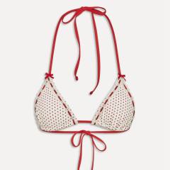 Polka Dot Bikini Set, Triangle Top Design Sexy Swimwear for Woman PQ57628