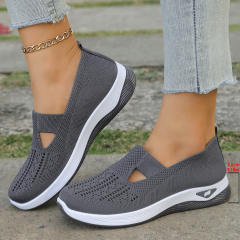 Wholesale Womens Mesh Sneakers Hole Casul Shoes Flyknit Sport Shoes PQ-SK888