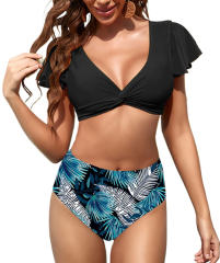 Floral Print Bikinis Set Brazilian Girl Swimwear Lady Swimming Costume PQ120
