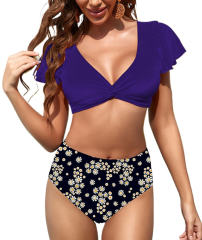 Floral Print Bikinis Set Brazilian Girl Swimwear Lady Swimming Costume PQ120
