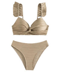 Bikinis Set Sexy Brazilian Lady Swimwear Mid Waist Bathers Spring Swimsuit PQ8618