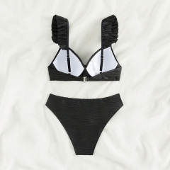 Bikinis Set Sexy Brazilian Lady Swimwear Mid Waist Bathers Spring Swimsuit PQ8618