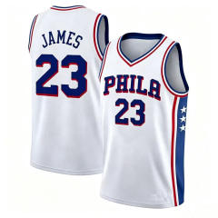 King James Basketball Jersey Philadelphia Basketball Fan Apparel 76ers Kits PQ-PH023
