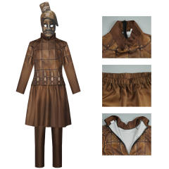 Anime Terracotta Warrior Cosplay Suit Halloween Stage Role Play Costume PQ2606
