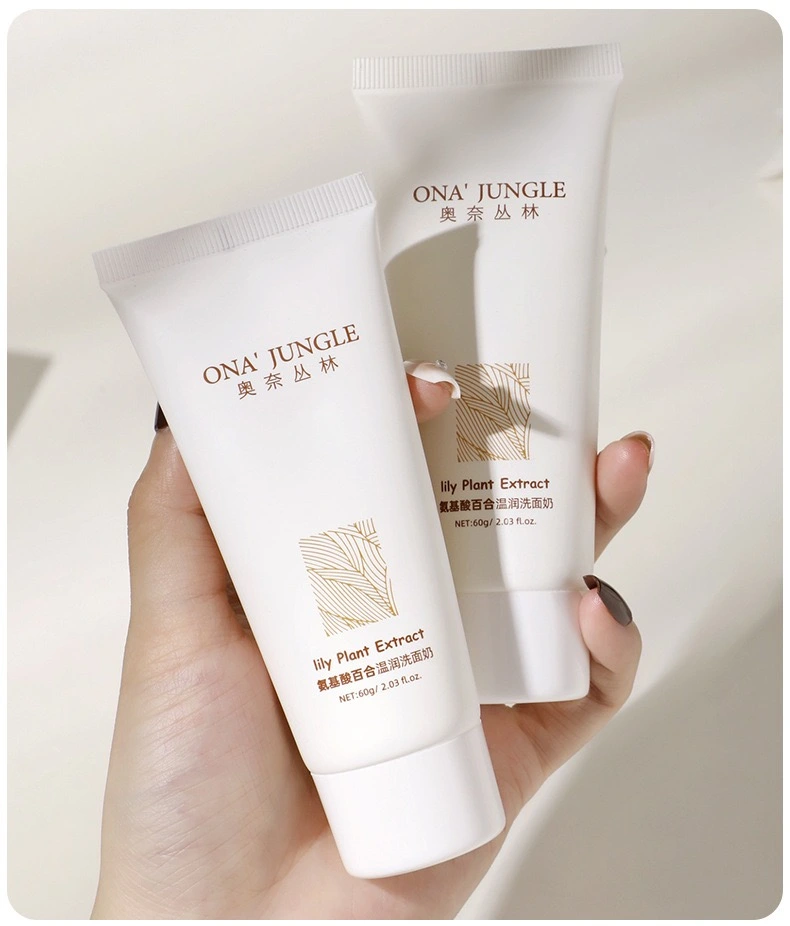 Amino Lily Moisturizing Cleanser on display