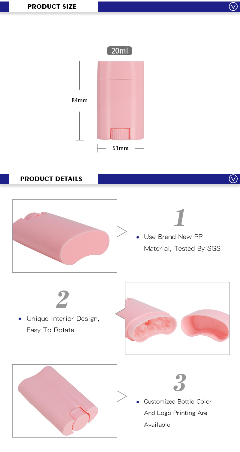 20g Oval Deodorant Tubes For Sale