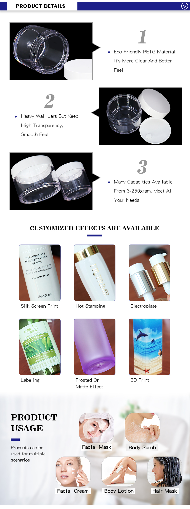 cream jar moisturizing cream containers