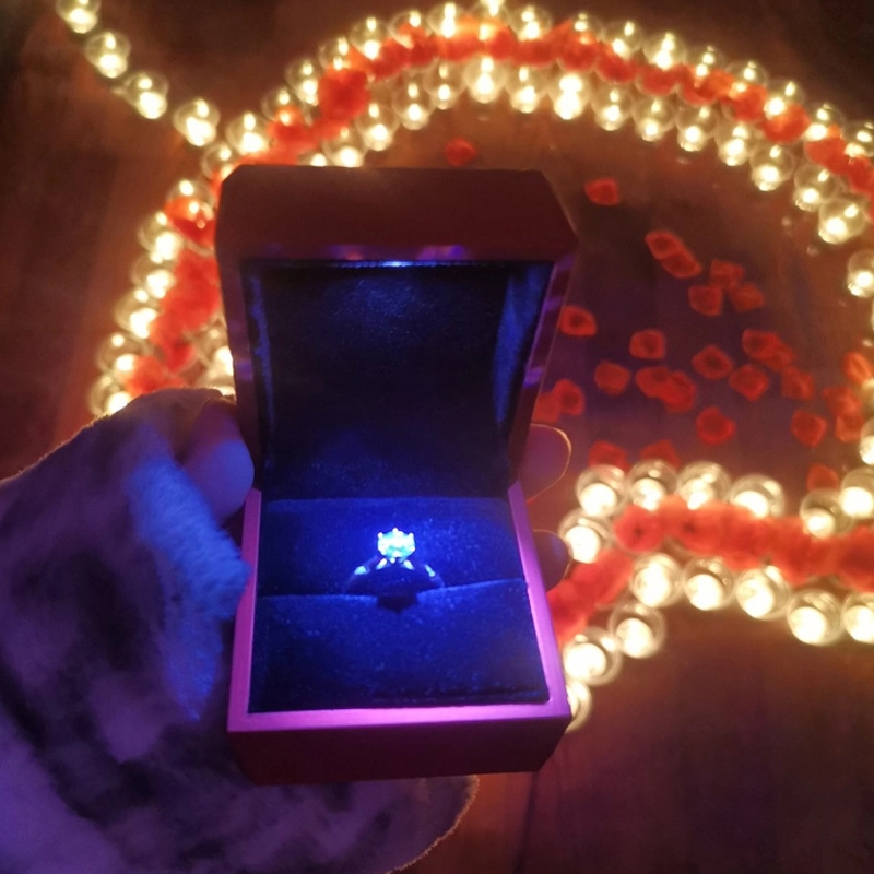 LED jewelry box light module for retail packaging
