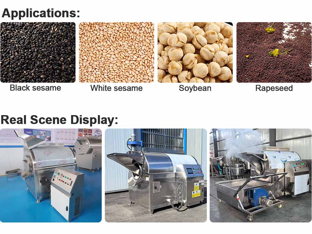 Fully Automated Sesame Roasting Machine for sale
