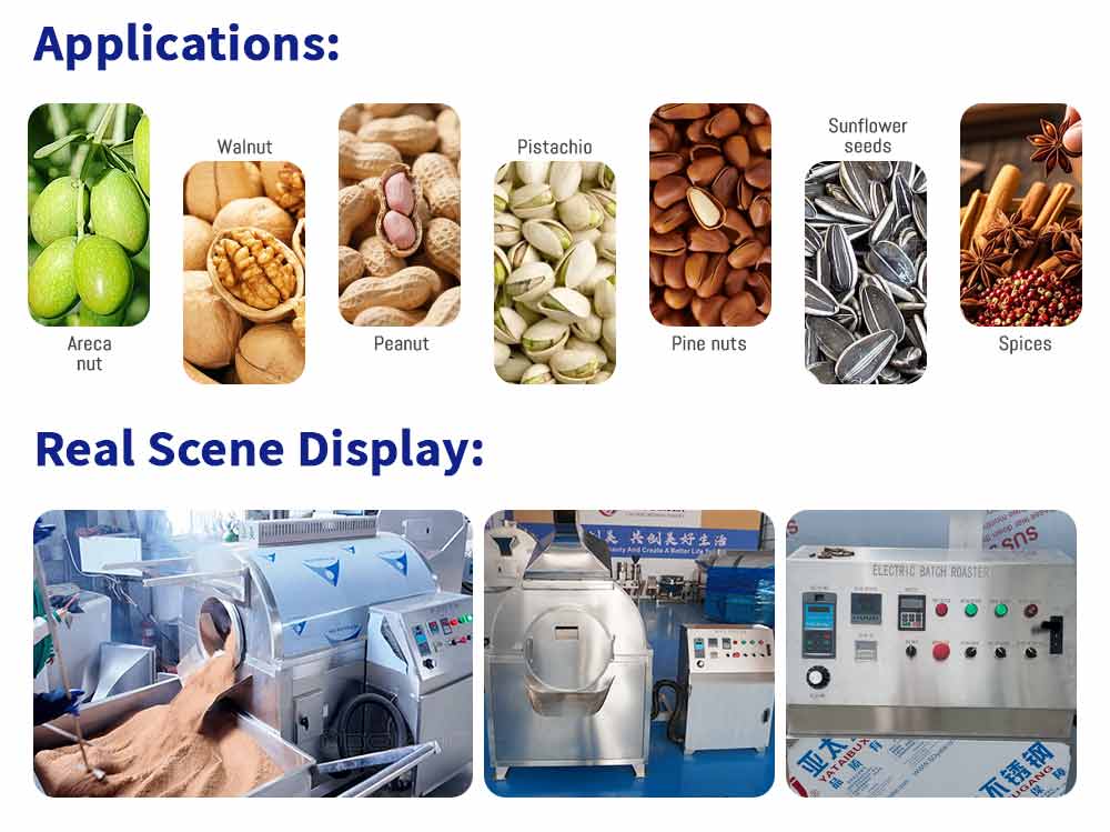Automatic areca nut roasting machine