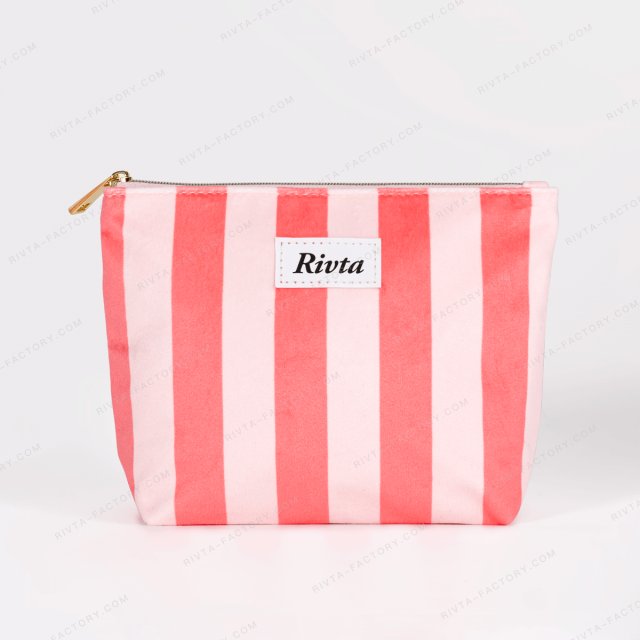 Printed cosmetic pouch artwork route for airline amenity projects