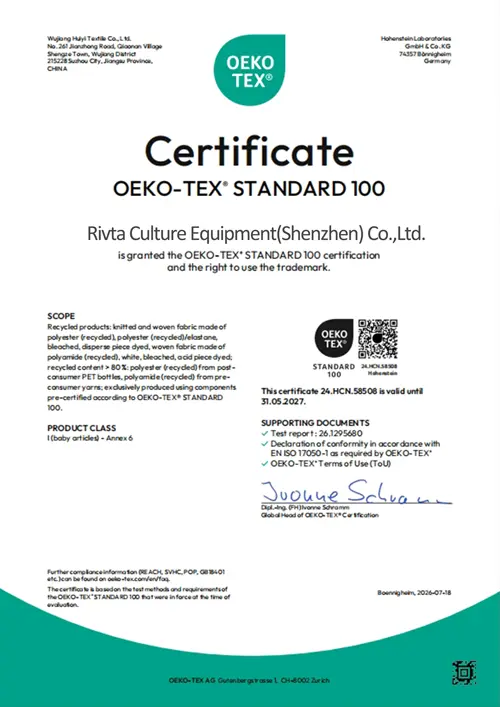 STANDARD 100 by OEKO-TEX STANDARD 100 by OEKO-TEX