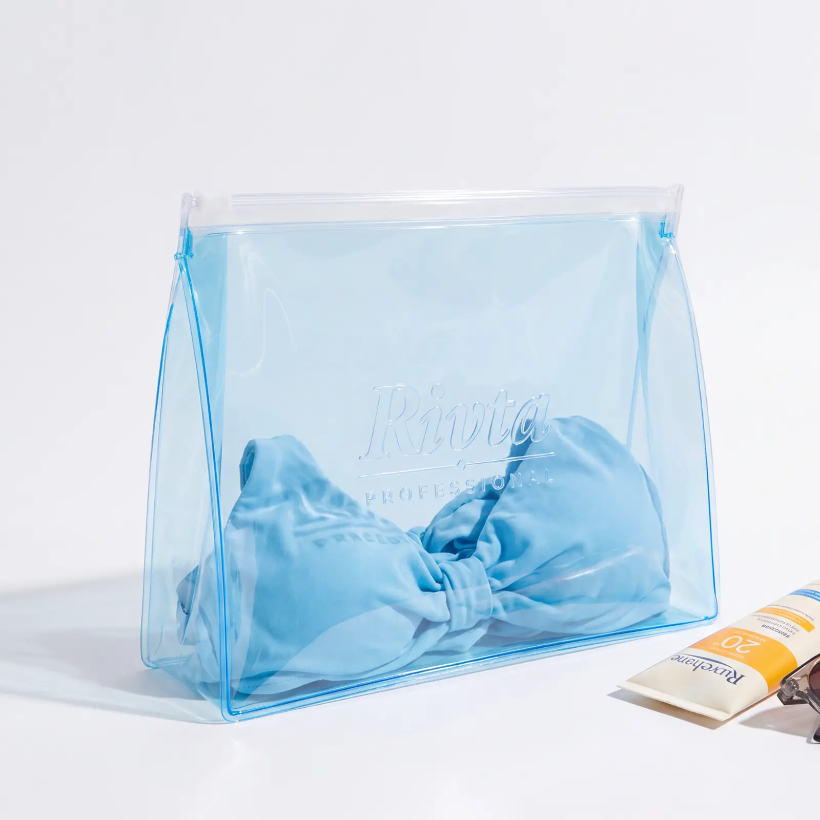 CBT214 TPU wet swimsuit bag transparent zipper pouch reference