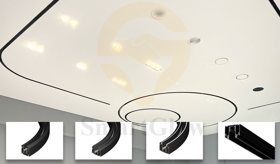 stretch ceilling radius magnetic track
