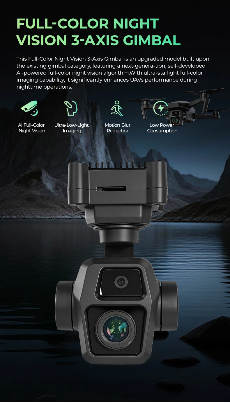 Drone gimbal camera detail 01