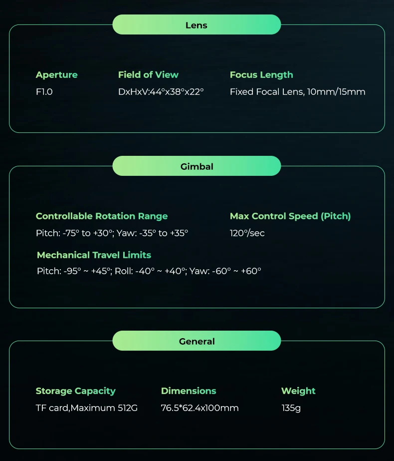 Drone gimbal camera detail 13