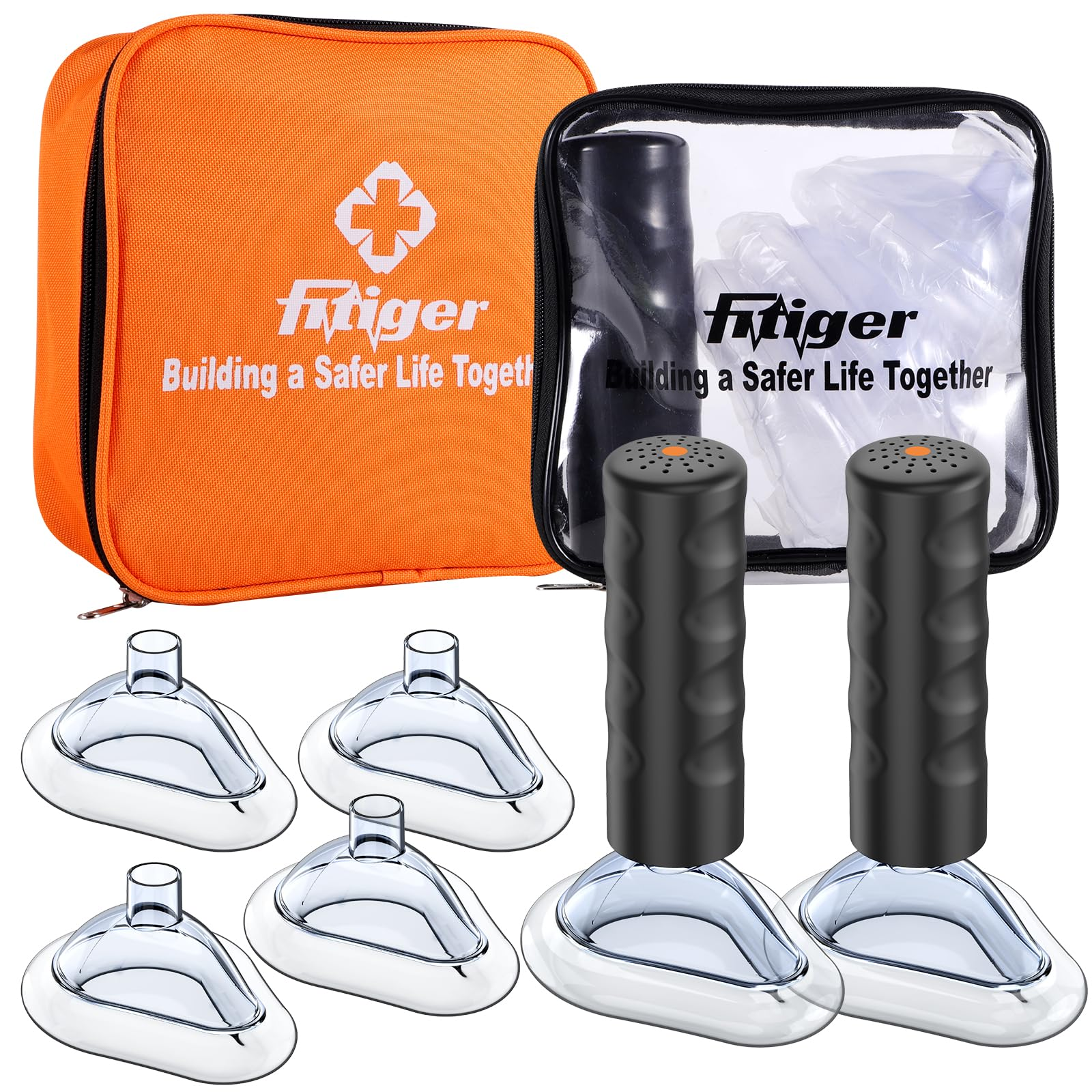 Fitiger EasyPumpVac home and travel choking rescue kit with two units and storage bags