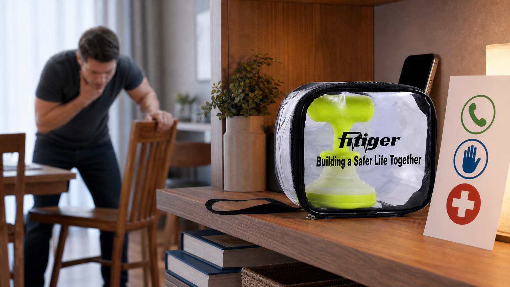 Real FITIGER FoldPumpVac package staged as second-line backup after standard self-rescue