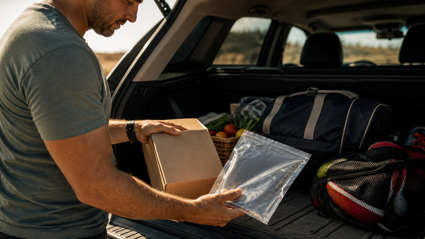 Cinematic 3D vehicle-trunk packaging inspection for emergency readiness