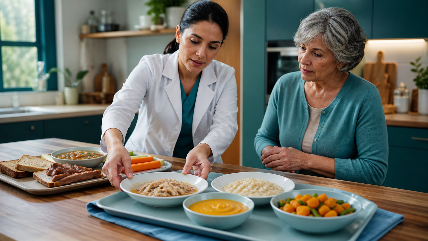 Cinematic 3D comparison of tough dry dysphagia risk foods and moist softened alternatives for older adults