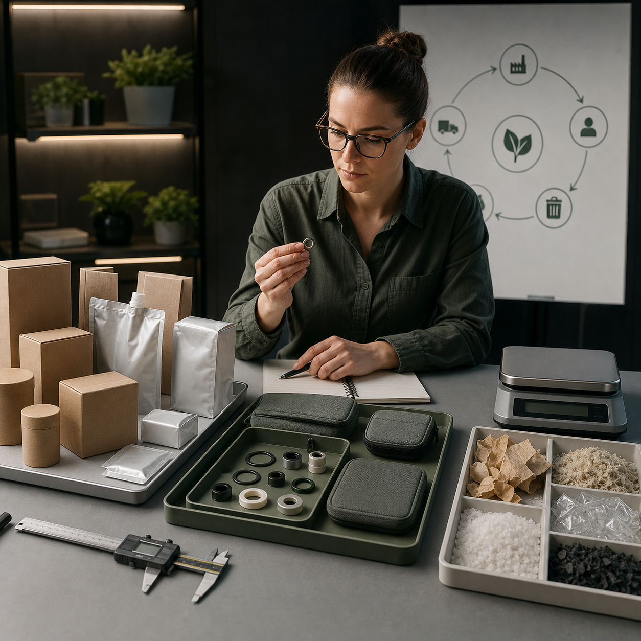Analyst compares packaging replacement frequency and material flows without overstating environmental outcomes