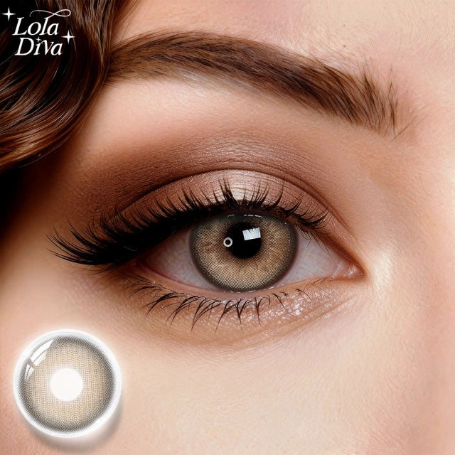 LolaDiva Auburn Woods Brown 1-year contact lenses