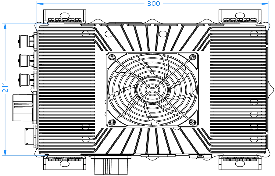 30KW bidirectional DC-DC converter angled product media view