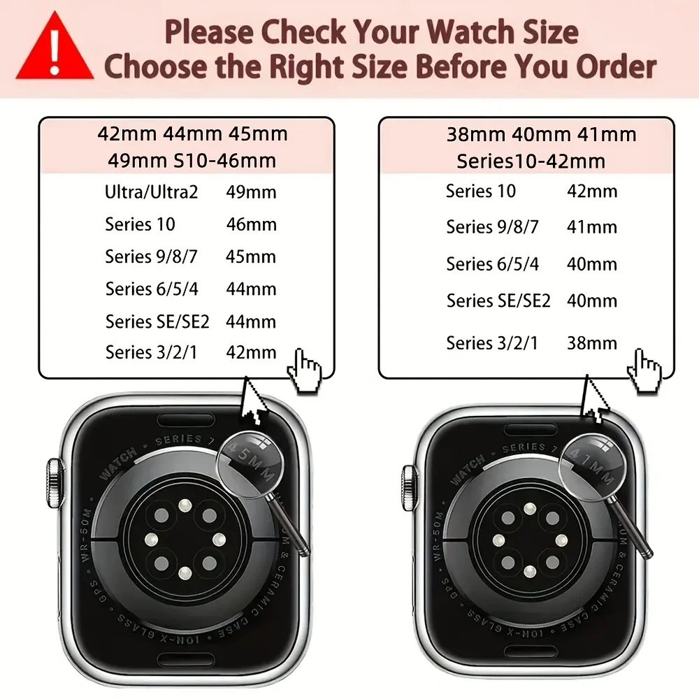 Magnetic Strap For Apple Watch Band 46mm 44mm 40mm 45mm 41mm 42mm Leather Correa Bracelet iWatch Series 10 9 SE 8 7 Ultra 2 49mm