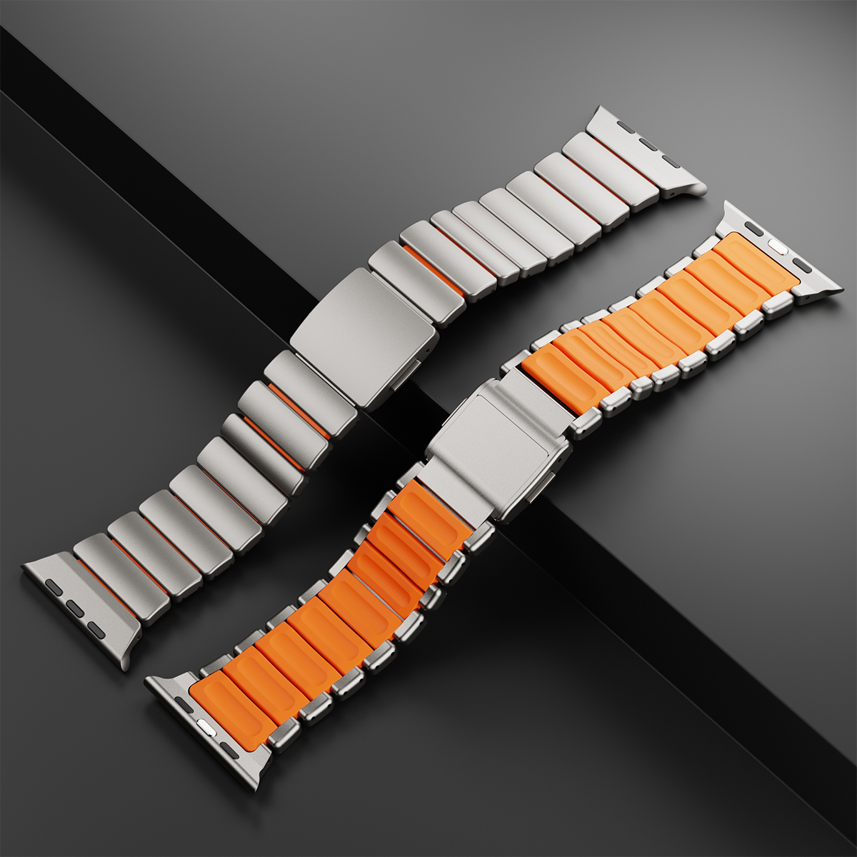 Magnetic clasp mechanism of the FUERMAN band with micro-adjustment exposed