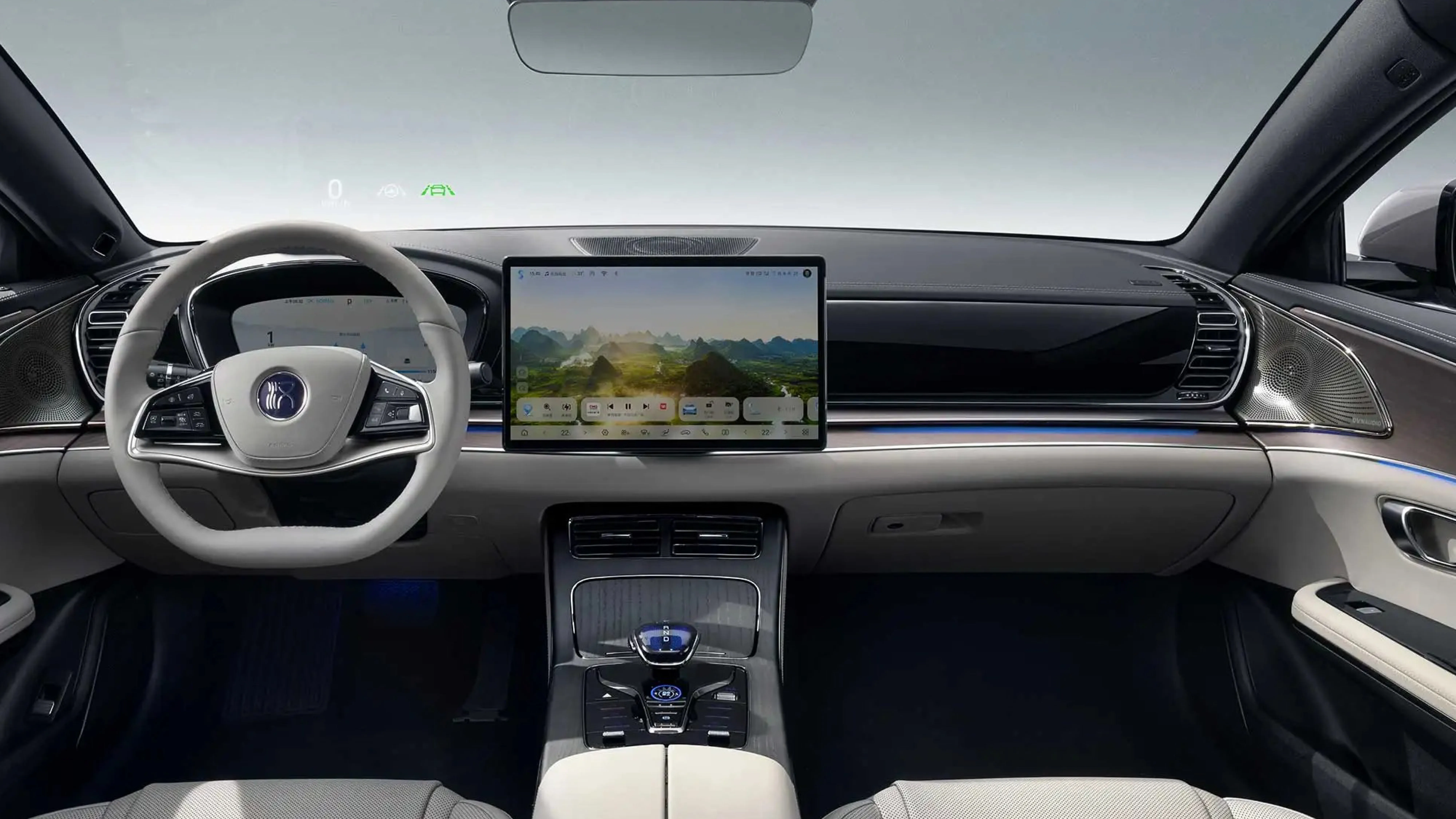 The sleek BYD Han electric sedan, a leader in China's EV market.