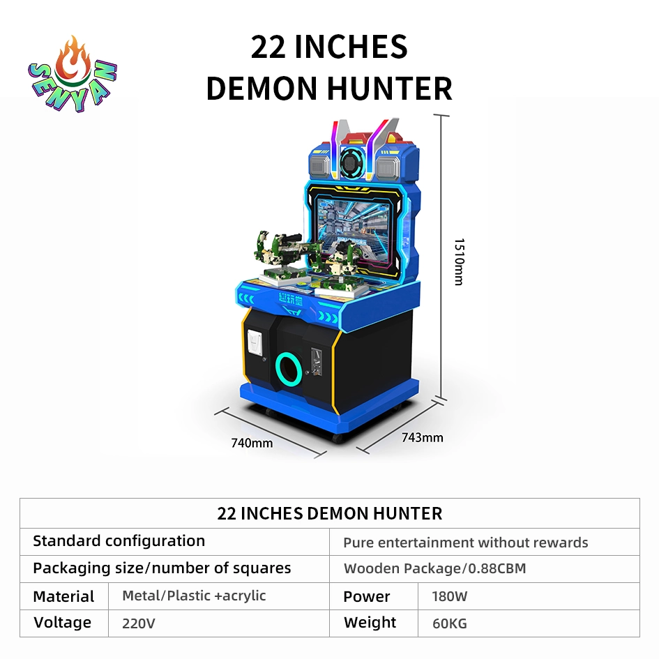 22 Inch Demon Hunter shooting arcade machine cabinet