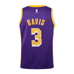 Jordan NBA Lakers Crew Neck Purple No. 3 (Hot Pressed)