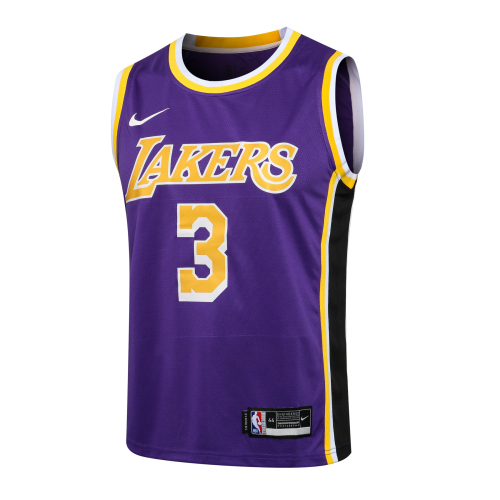 Nike NBA Lakers Crew Neck Purple No. 3 (Hot Pressed)